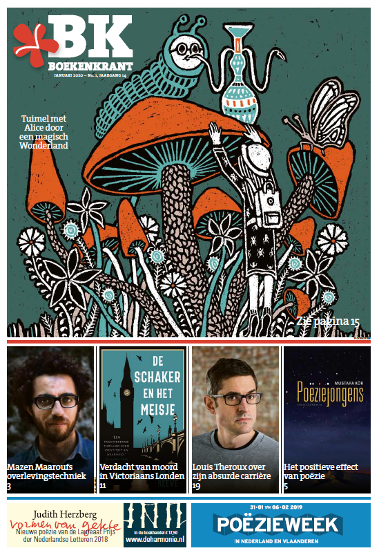 Nu verschenen: Boekenkrant editie januari 2020 - met Louis Theroux, Alice in Wonderland en Mazen Maarouf