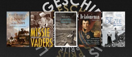 De vijf genomineerden van de Libris Geschiedenis Prijs